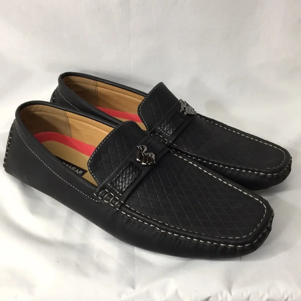 Rocawear Mens Black Ludlow Loafers Size 12 Like-NEW Condition